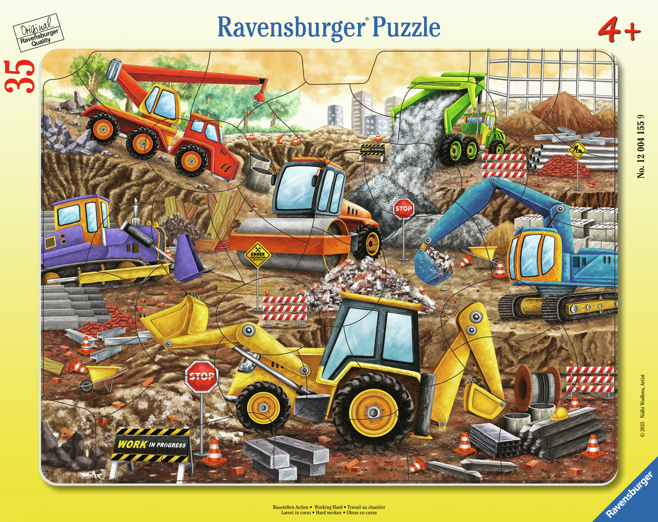 RAVENSBURGER WORKING HARD 35 PCS.