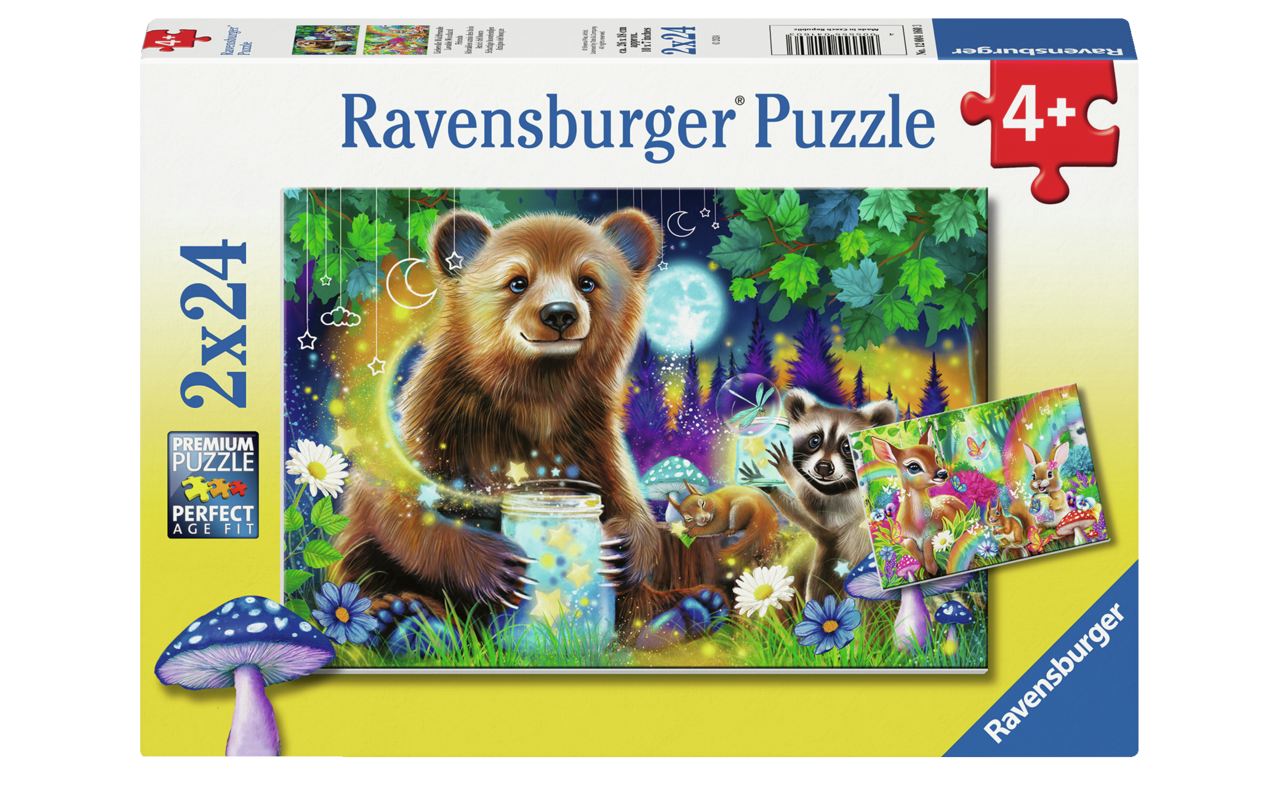 RAVENSBURGER LOVABLE WOODLAND FRIENDS 2X24PCS