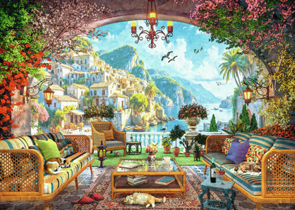 RAVENSBURGER MEDITERRANEAN TERRACE VIEW 1000 PCS.