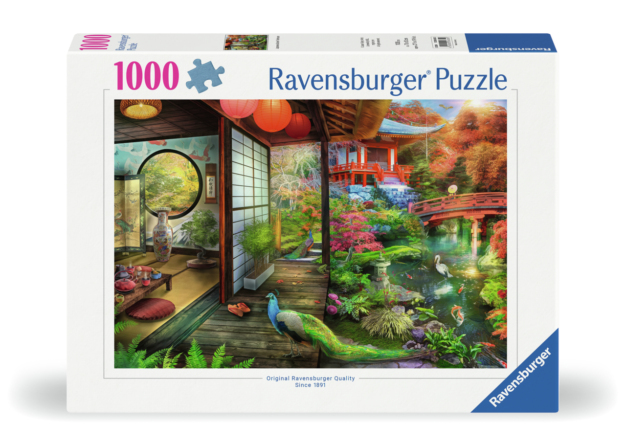 RAVENSBURGER JAPANESE GARDEN TEAHOUSE 1000 BRIKKER