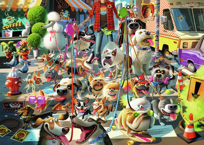 RAVENSBURGER THE DOG WALKER 1000P