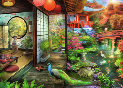 RAVENSBURGER JAPANESE GARDEN TEAHOUSE 1000 BRIKKER