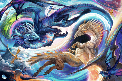 RAVENSBURGER DRAGON AT DAY AND NIGHT 5000 BRIKKER