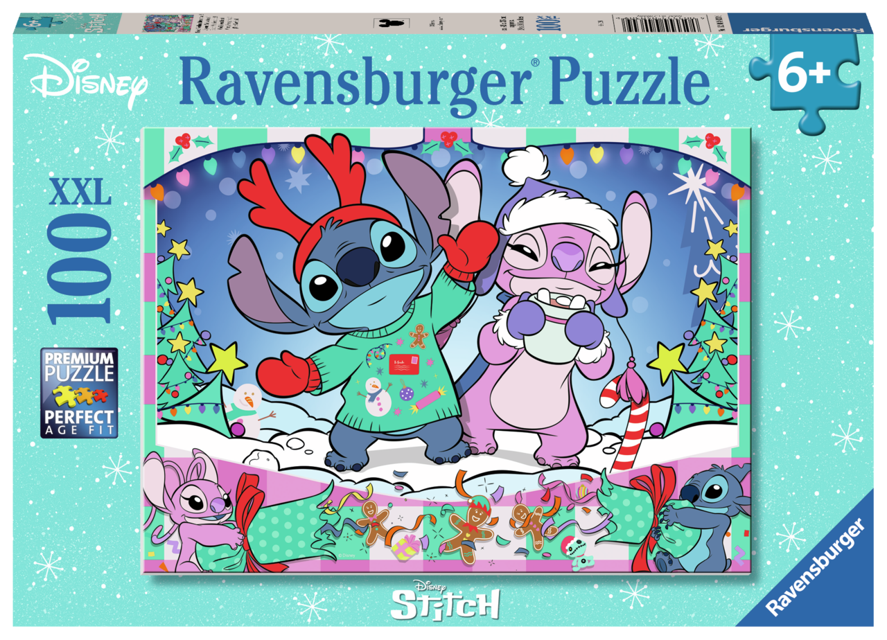 RAVENSBURGER DISNEY STITCH CHRISTMAS 100 XXL BRIKKER