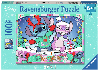 RAVENSBURGER DISNEY STITCH CHRISTMAS 100 XXL BRIKKER