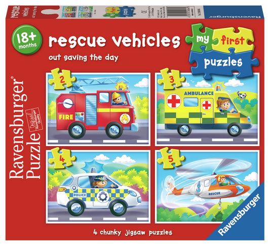 RAVENSBURGER RESCUE VEHICLES 2/3/4/5 PCS