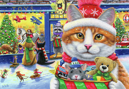 RAVENSBURGER CHRISTMAS KITTIES 2X24 BRIKKER