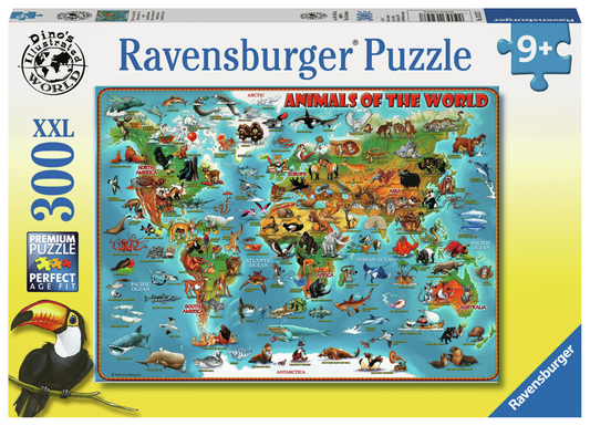 RAVENSBURGER WORLD OF ANIMALS 300PCS.