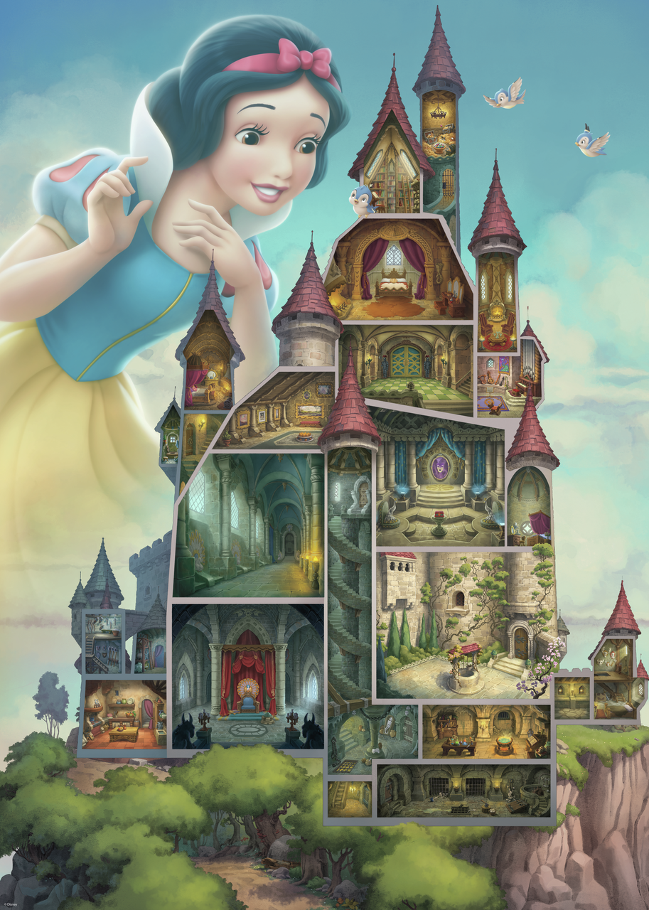 RAVENSBURGER DISNEY CASTLES SNOW WHITE 1000 BRIKKER