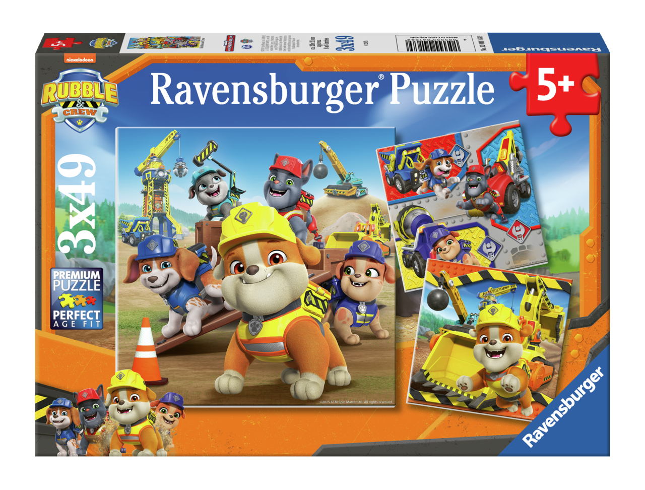 RAVENSBURGER RUBBLE & CREW WORK VECHICLES 3X49 BRIKKER