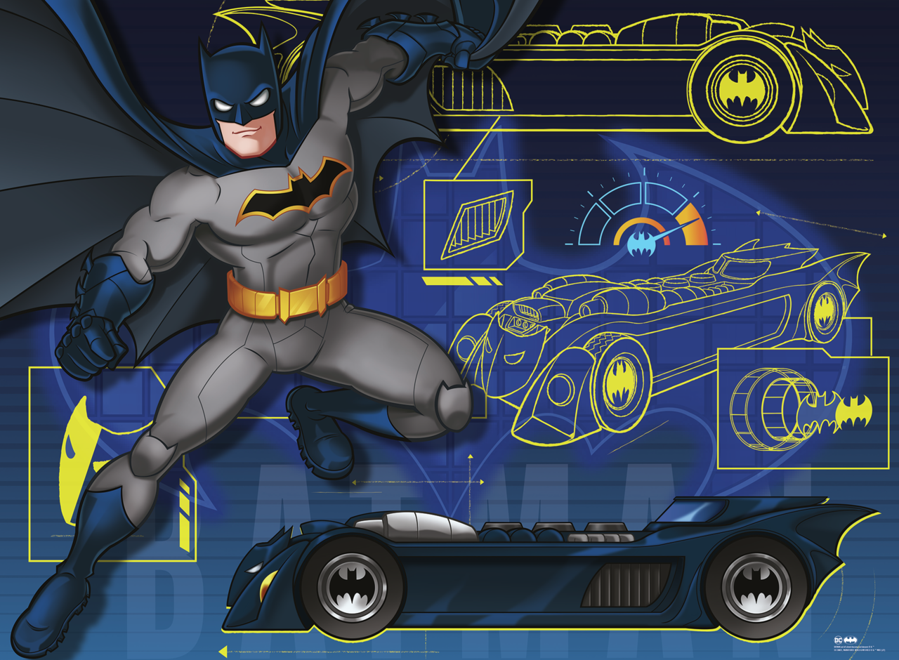 PUSLESPIL BATMAN AND BATMOBILE