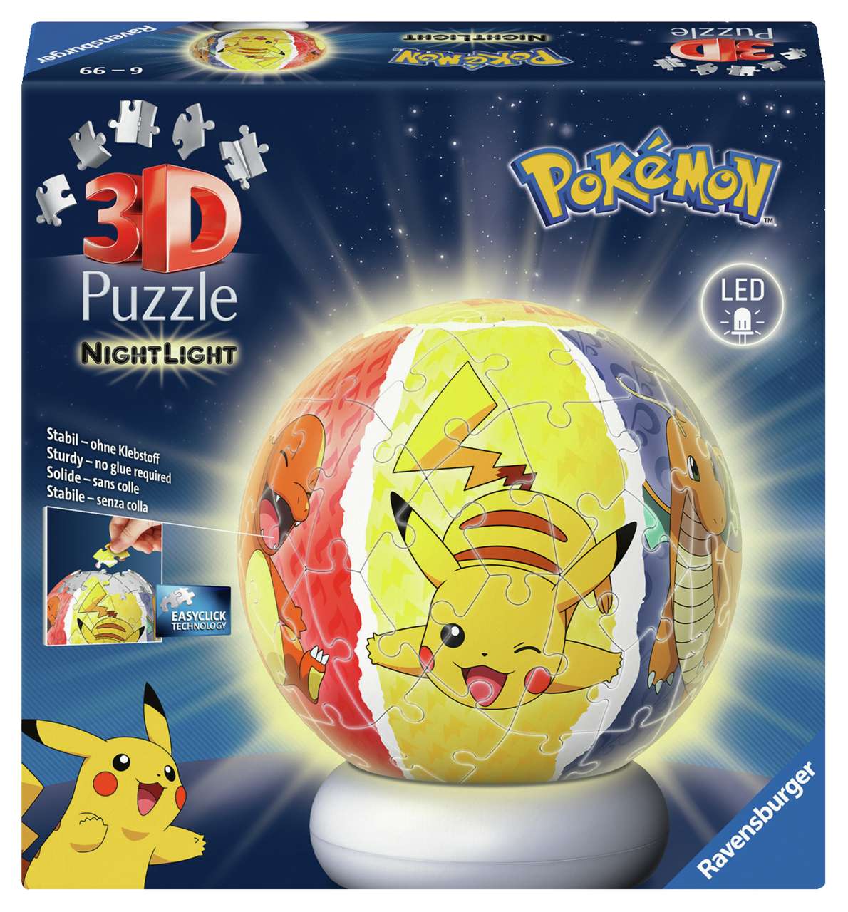 3D POKÉMON NIGHTLIGHT PUZZLE 73 PCS.