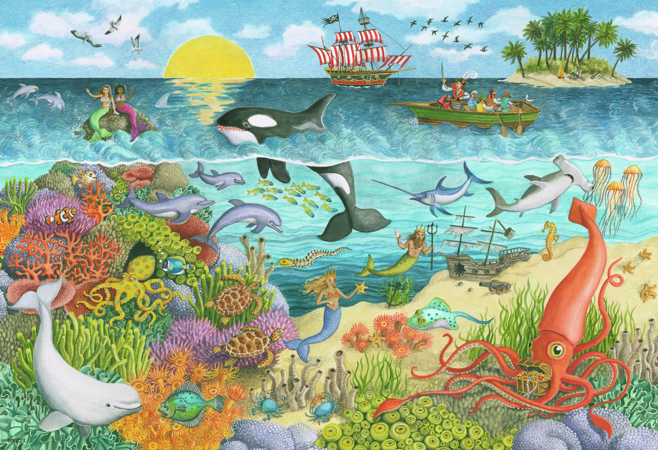 RAVENSBURGER PIRATES AND MERMAIDS 2X24 PCS