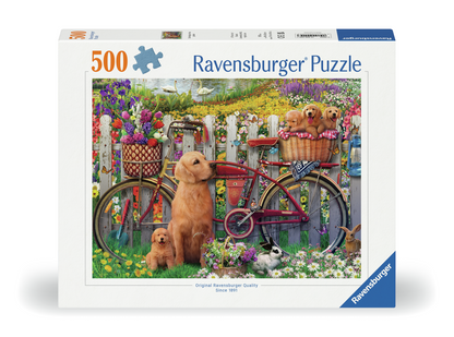 RAVENSBURGER CUTE DOGS IN THE GARDEN 500 PCS