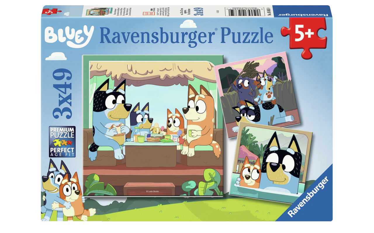 RAVENSBURGER BLUEY 3X49 BRIKKER