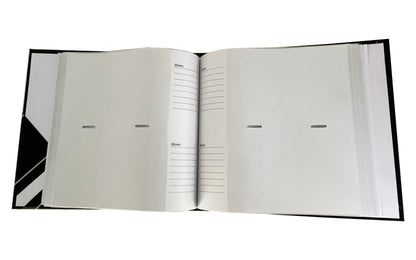 FOTOALBUM SUPER 200 SORT M GULDKANT