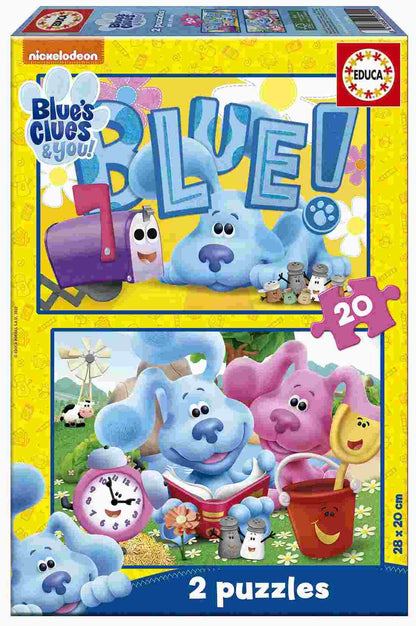 EDUCA BLUE CLUES 2X20 BRIKKER