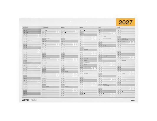 WERA KALENDER A2 2027